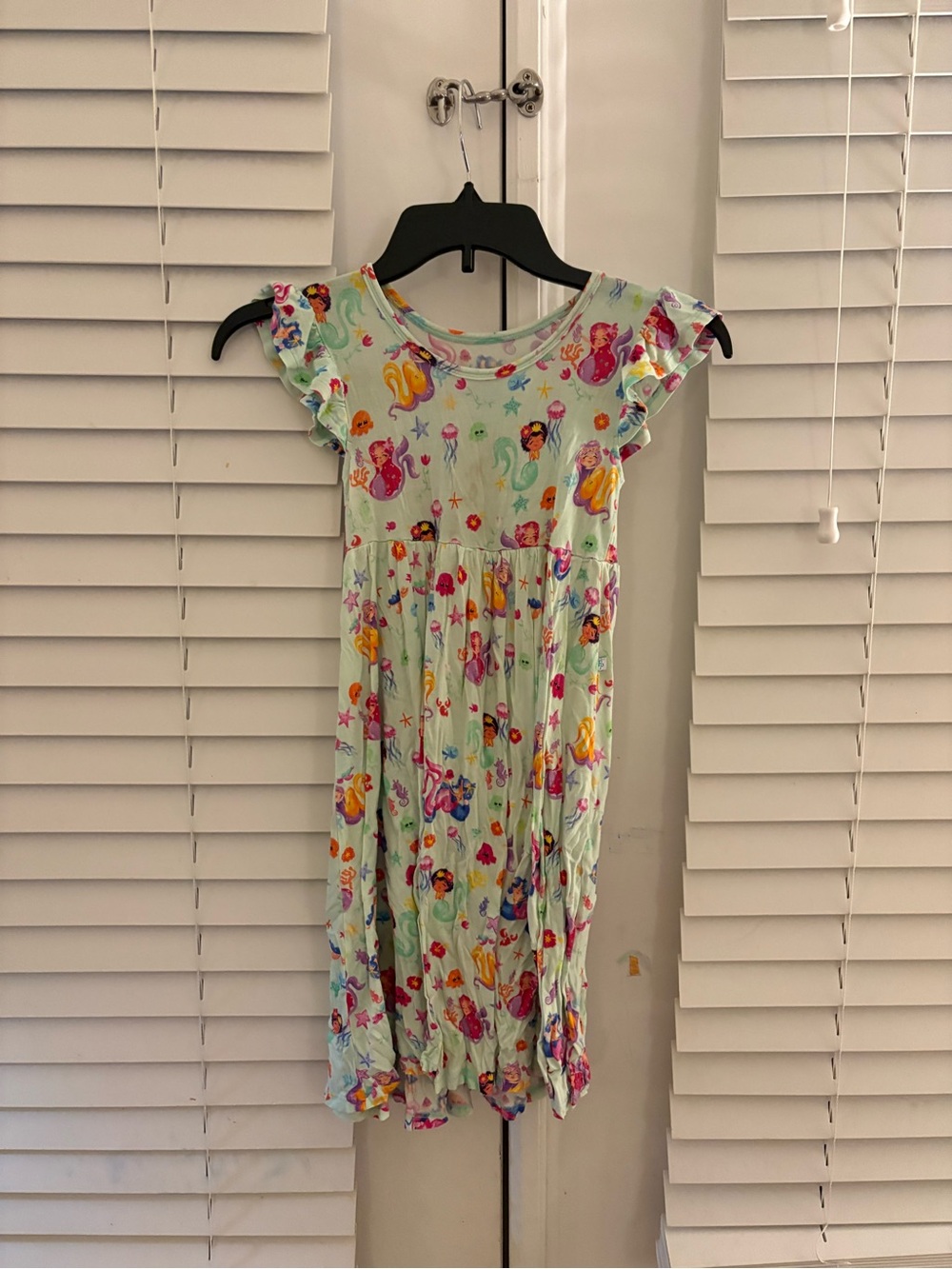 Posh Peanut Kai Mermaid Flutter Sleeve Bamboo Twirl Dress PLAY CONDITION!!